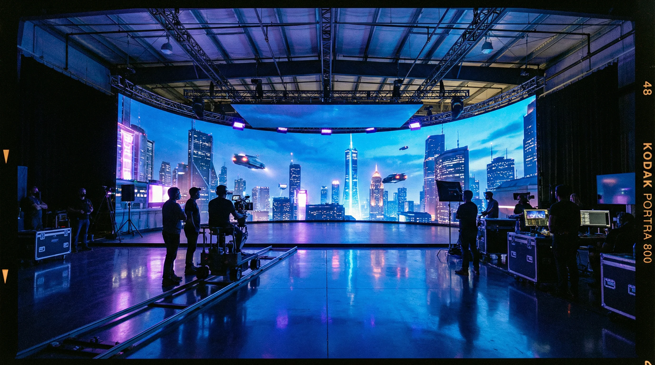 糖心vlgo官网虚拟制片LED Volume舞台全景展示